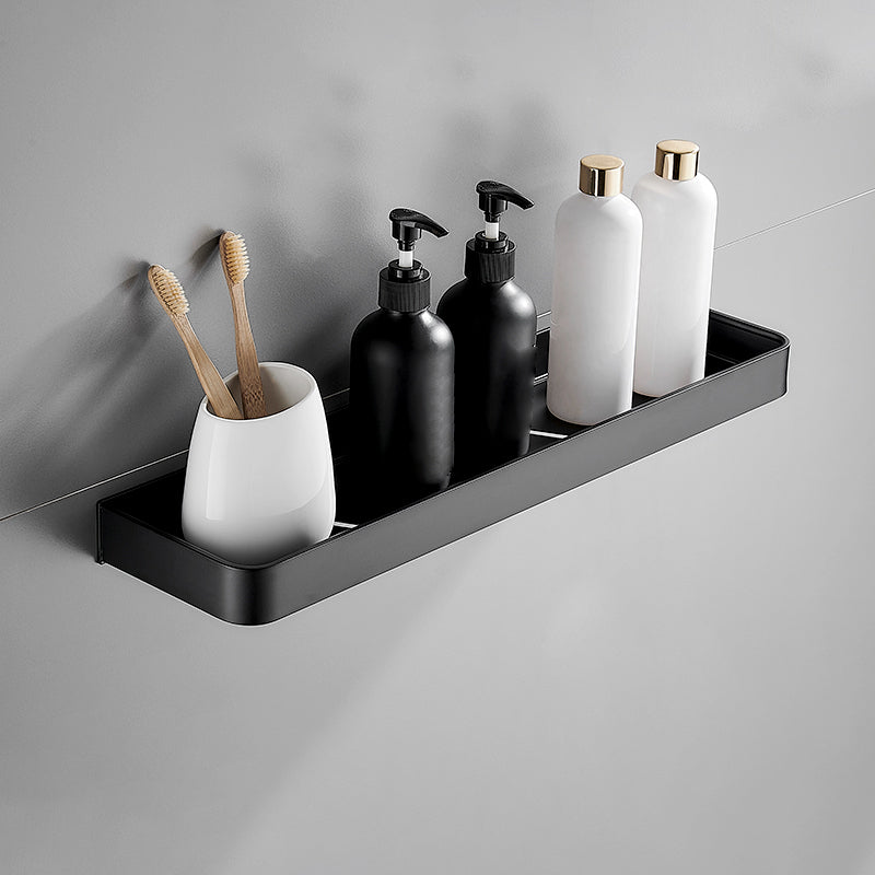 Stornfield | Modern Matte Black Bathroom Set 1/2 - Piece Stainless Steel Bathroom Shelf