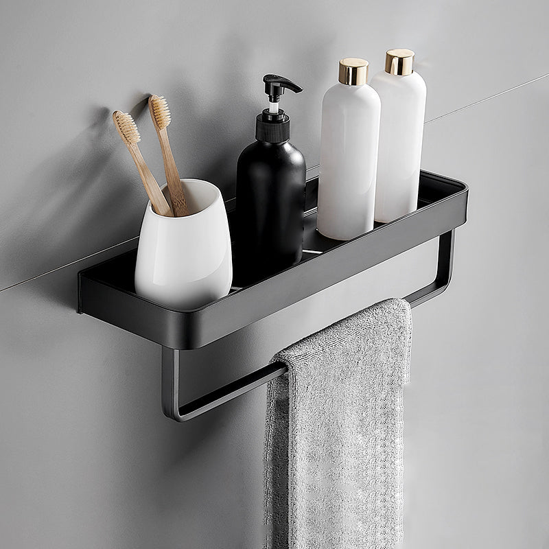 Stornfield | Modern Matte Black Bathroom Set 1/2 - Piece Stainless Steel Bathroom Shelf