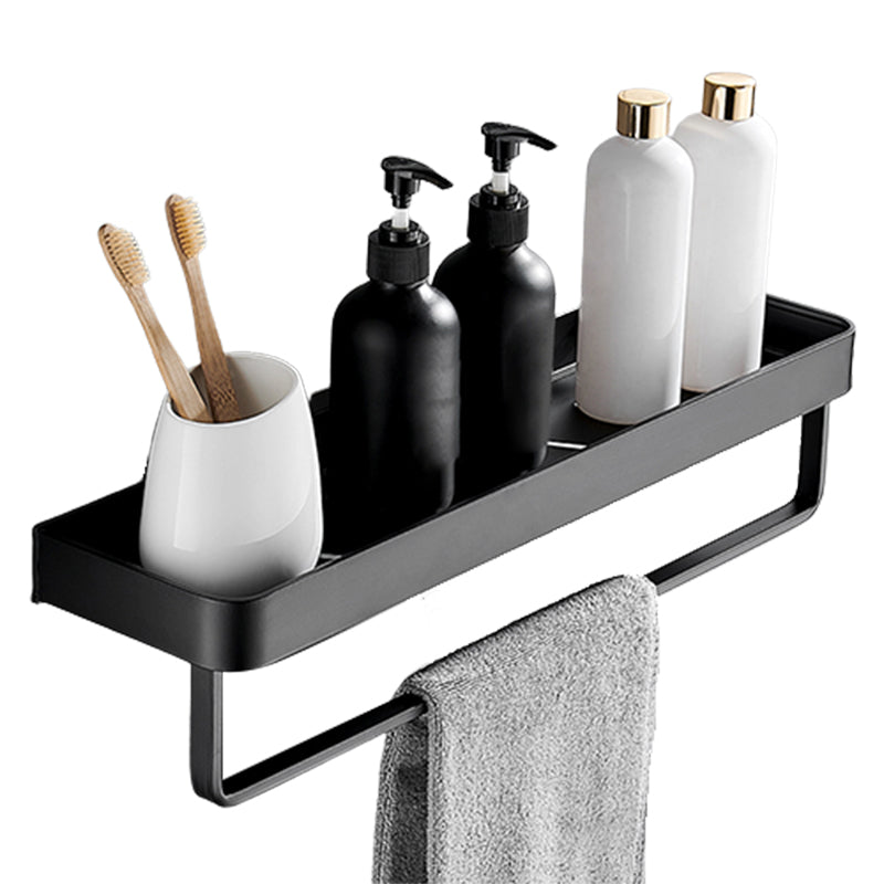 Stornfield | Modern Matte Black Bathroom Set 1/2 - Piece Stainless Steel Bathroom Shelf
