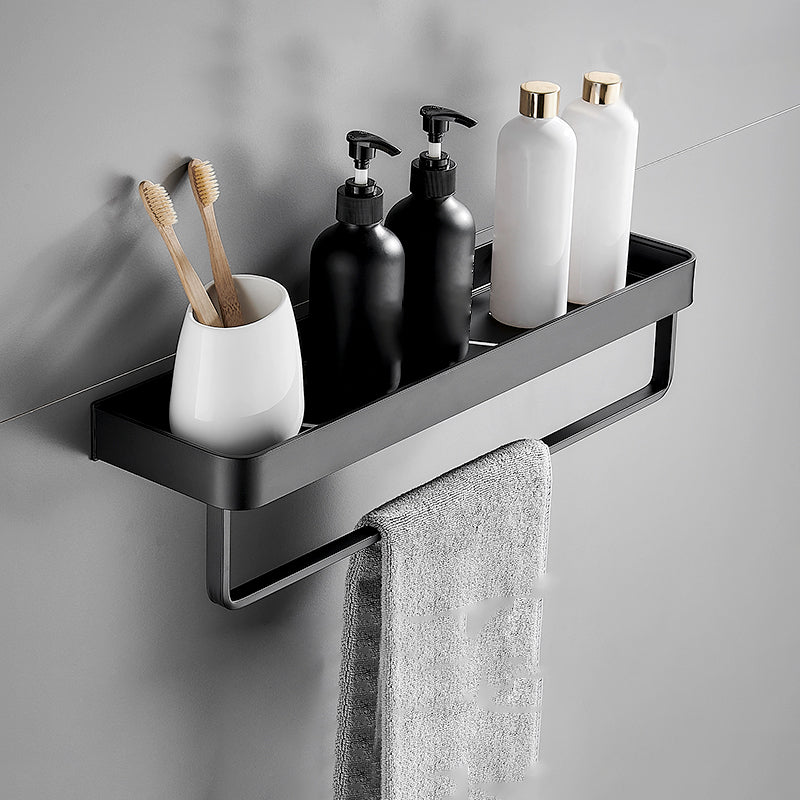 Stornfield | Modern Matte Black Bathroom Set 1/2 - Piece Stainless Steel Bathroom Shelf