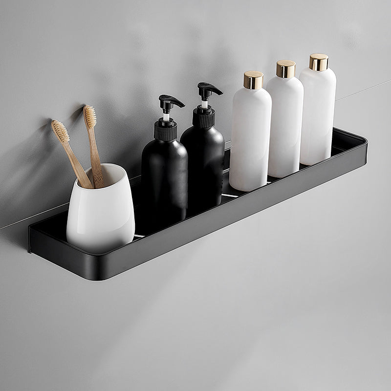 Stornfield | Modern Matte Black Bathroom Set 1/2 - Piece Stainless Steel Bathroom Shelf
