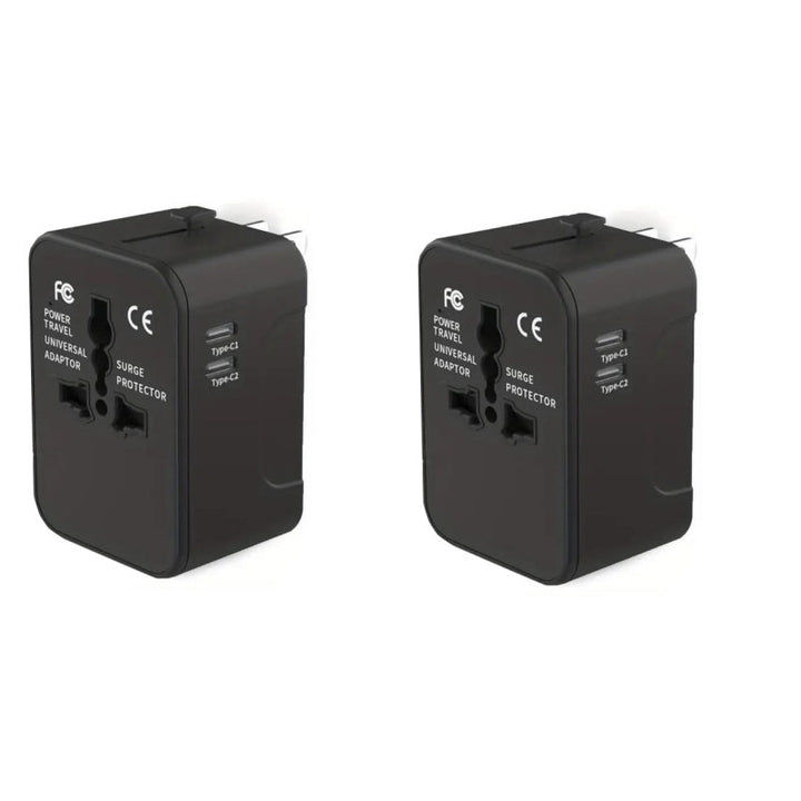 Universal travel adapter with dual USB ports | Stornfield