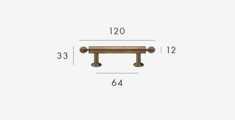 BrassElegance Solid Brass Antique T-Handle Stornfield