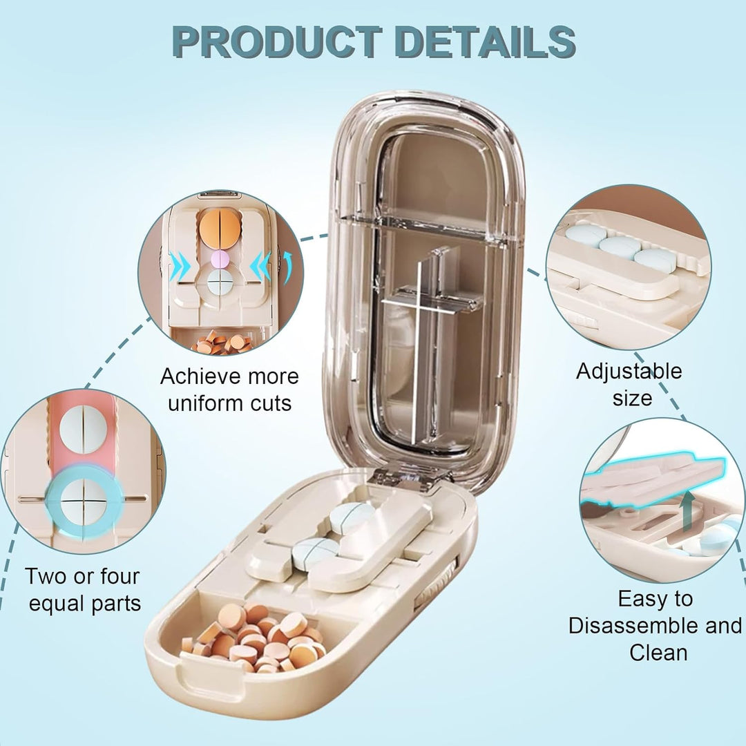 Portable Pill Cutter with Adjustable Slots Stornfield