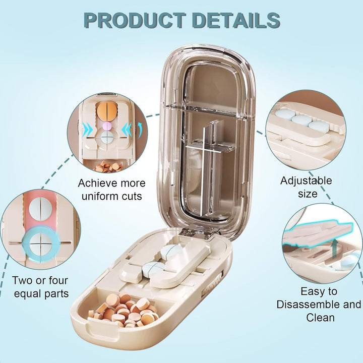 Portable Pill Cutter with Adjustable Slots Stornfield