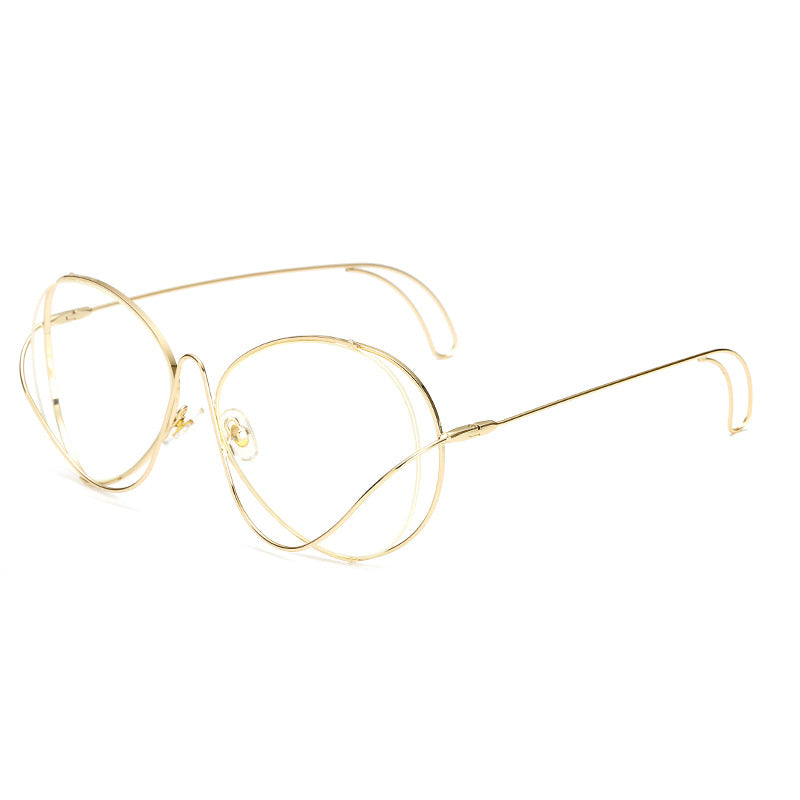 Ladies' fashion half-frame glasses with intricate, minimalist design Stornfield