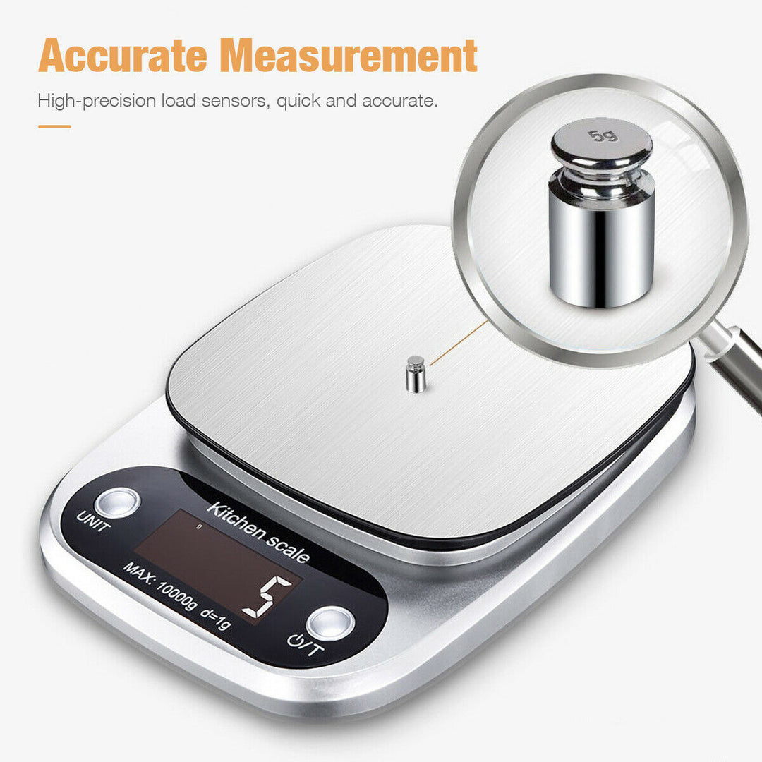 Digital kitchen scale, 10 kg capacity. | Stornfield
