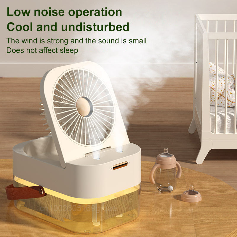Portable Spray Fan With Night Light | Stornfield