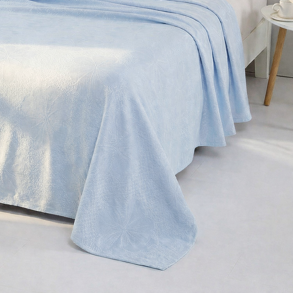 Bamboo Fiber Cooling Blanket – Breathable Summer Throw for Kids & Adults, Lightweight Baby-Safe Nap Blanket | Stornfield