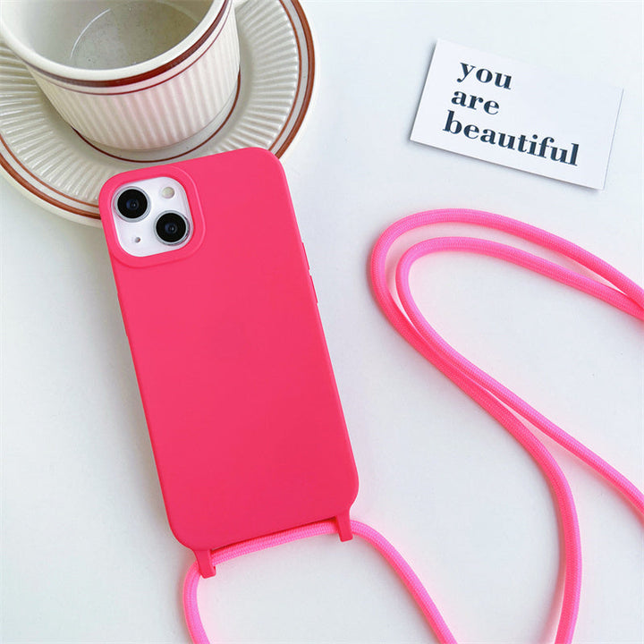 Stornfield | Solid Silicone Lanyard Case for iPhone