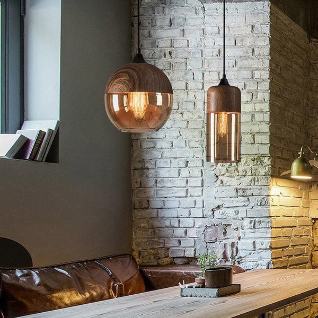 Stylish Scandinavian Wooden Ceiling Lamp - NordLuna | Stornfield