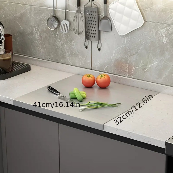Double-sided cutting board made of stainless steel – Non-slip & hygienic | Perfect for the kitchen | Stornfield