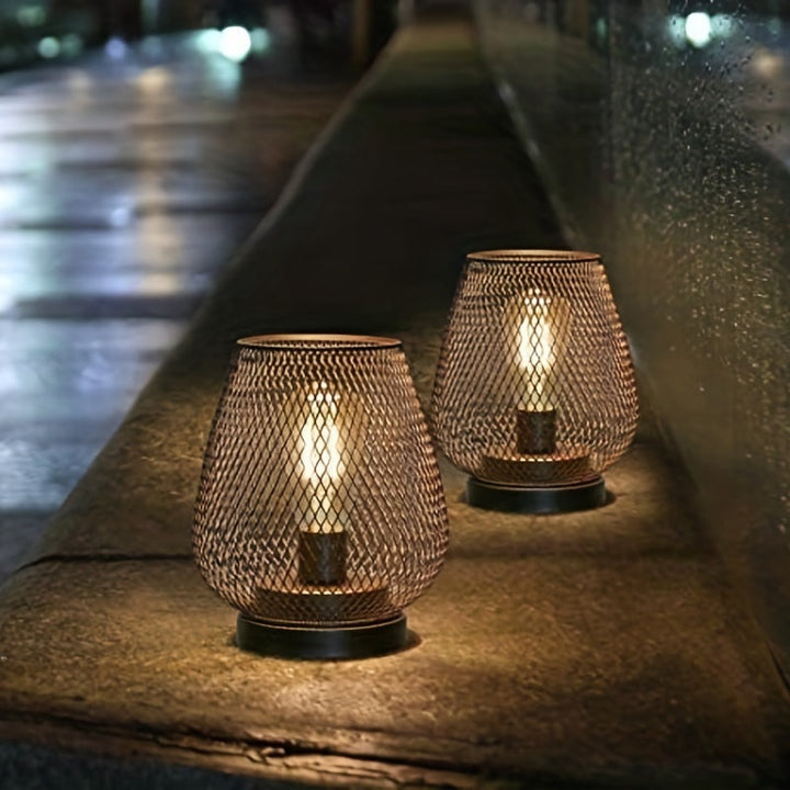 Stornfield | RusticMesh Table Lamp Set - Industrial Style & Atmospheric Lighting