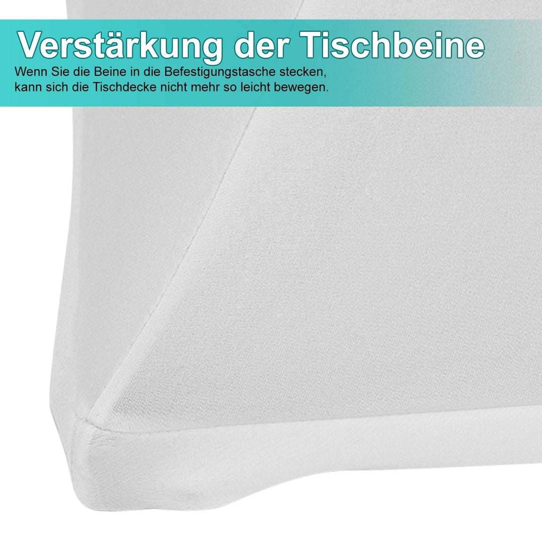 Stretch Table Cover Round Bar Table Cover White | Stornfield