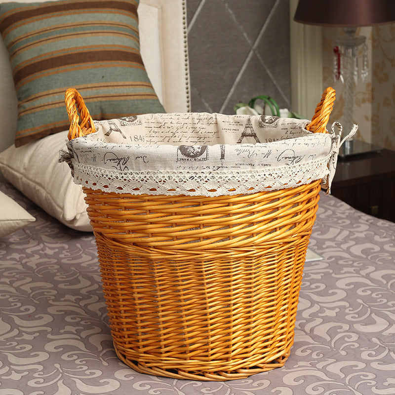 Women’s basket made of braided material with decorative inner lining Stornfield