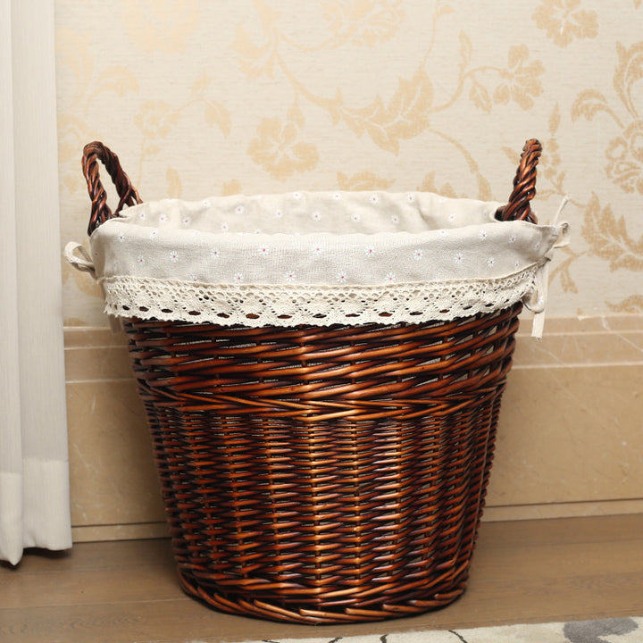 Women’s basket made of braided material with decorative inner lining Stornfield