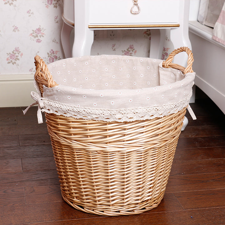 Women’s basket made of braided material with decorative inner lining Stornfield
