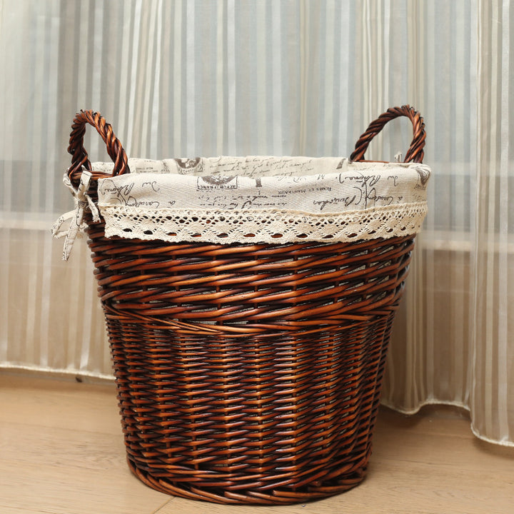 Women’s basket made of braided material with decorative inner lining Stornfield