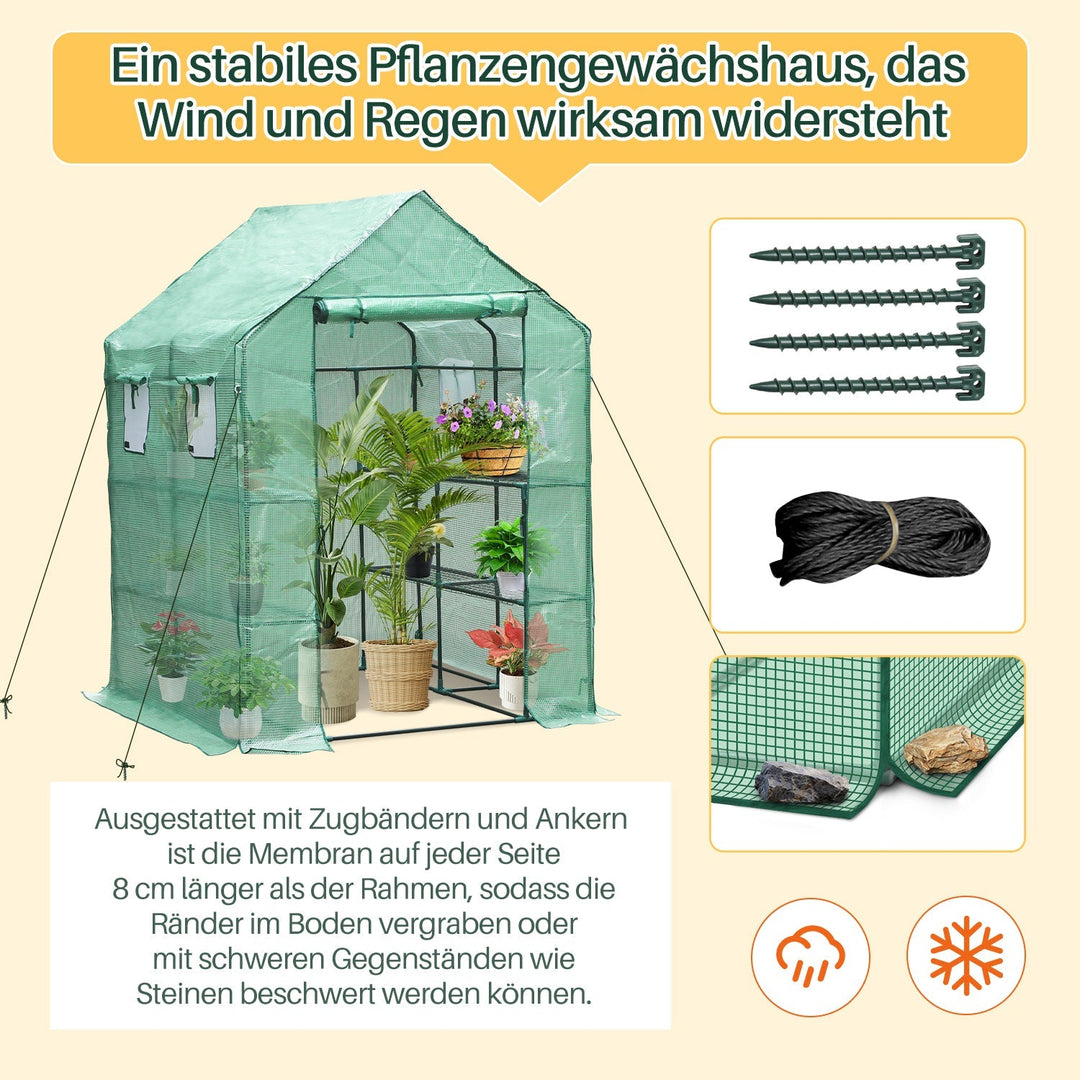 Greenhouse Film Greenhouse with Shelves | Stornfield