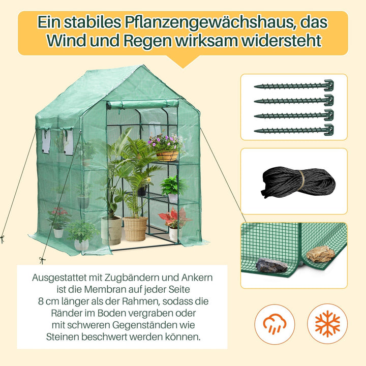 Greenhouse Film Greenhouse with Shelves | Stornfield