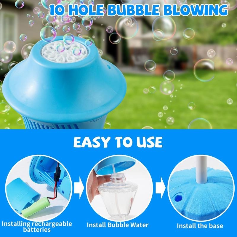 Stornfield | Automatic Bubble Maker for Kids | BubbleFun Magical Bubble Play | 20,000+ Bubbles/Min | Adjustable Height | Portable