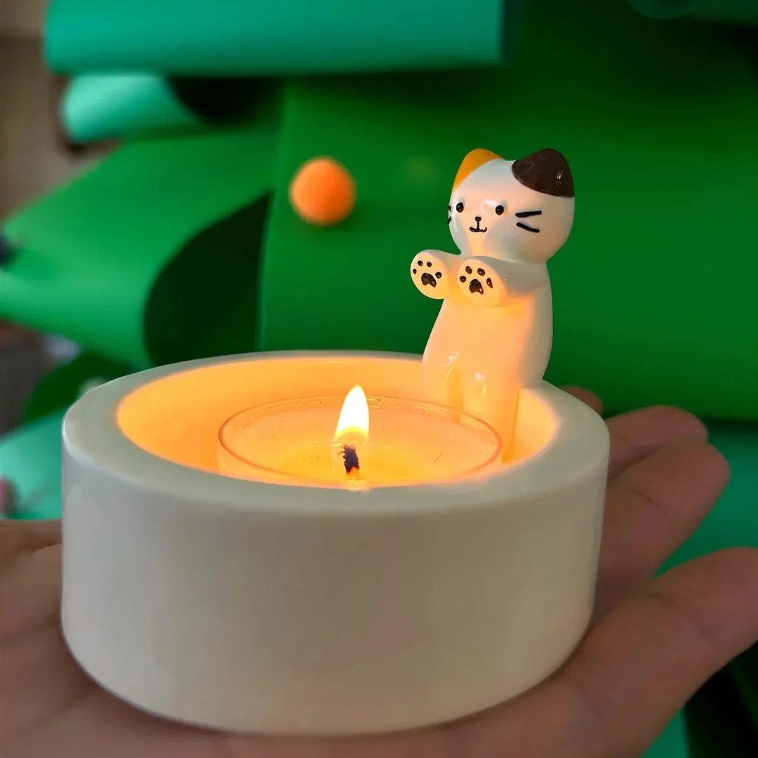 Cute Cat Candle Holder | Stornfield