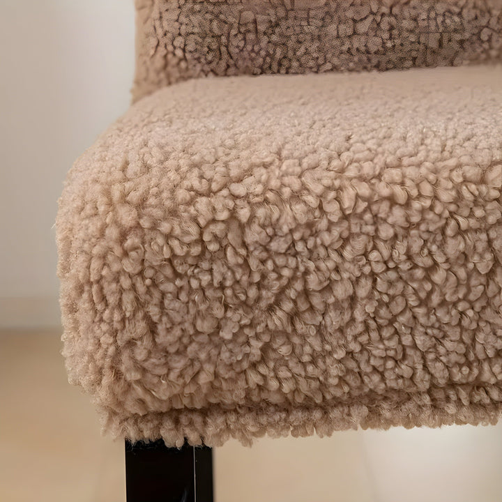 SherpaFit Chair Cover - Cozy Elastic Sherpa Dining Chair Cover | Stornfield