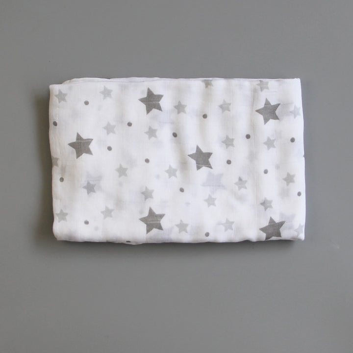 Organic Cotton Dinosaur Print Muslin Swaddle Stornfield
