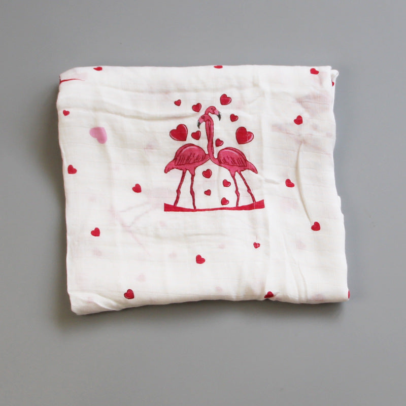 Organic Cotton Dinosaur Print Muslin Swaddle Stornfield