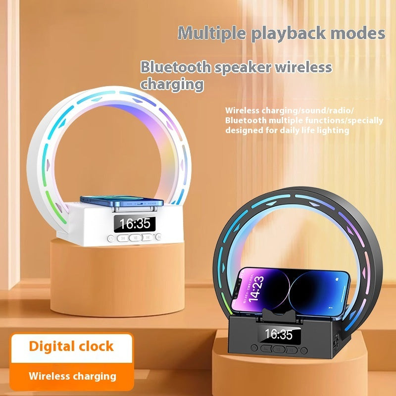 Stornfield | 4-in-1 Bluetooth speaker lamp with charging pad and alarm clock