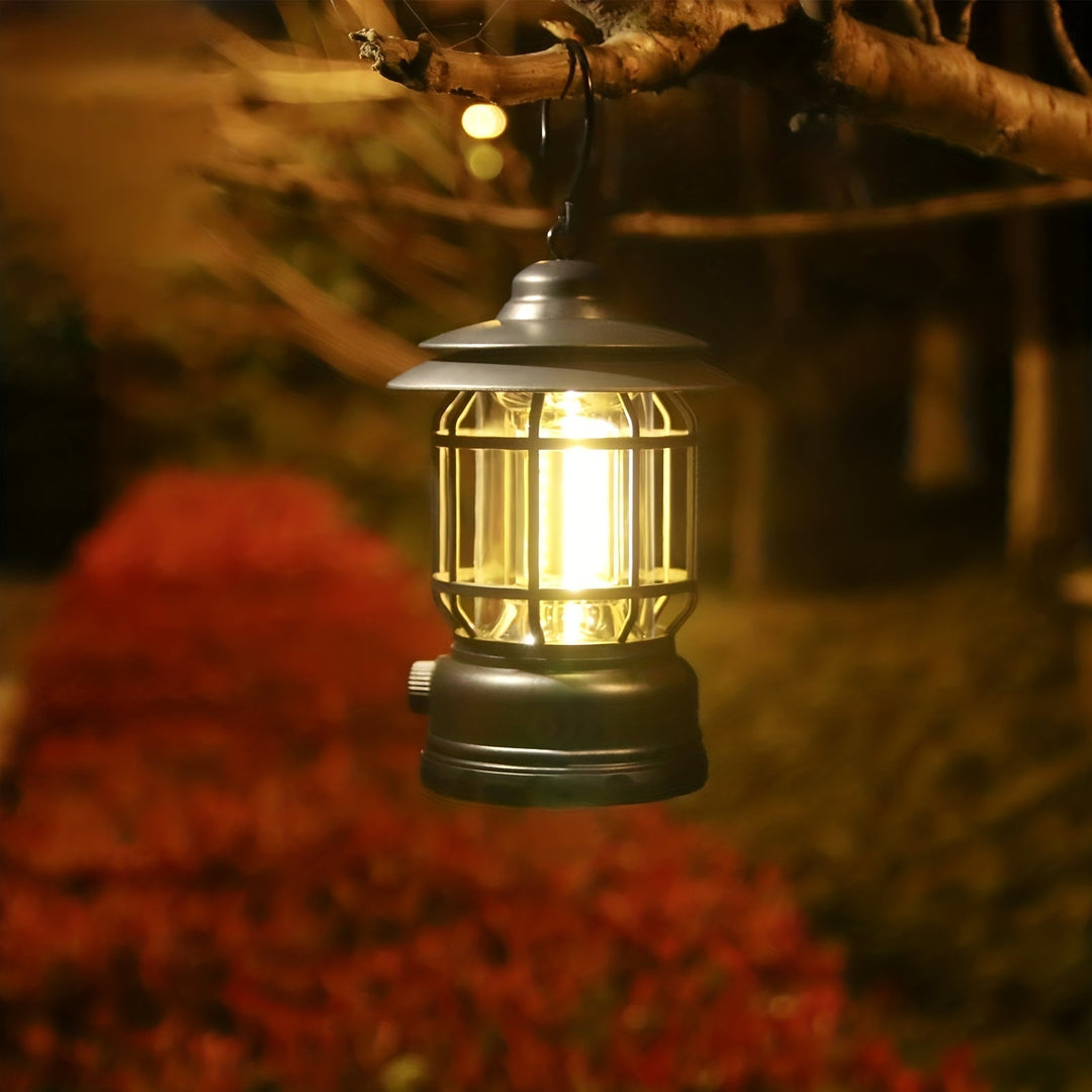 RetroGlow Lamp – Dimmable Rechargeable LED Outdoor Lighting | Stornfield