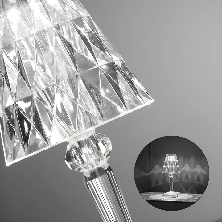 Diamond Glow - Wireless USB Crystal Shine Nightstand Lamp | Stornfield