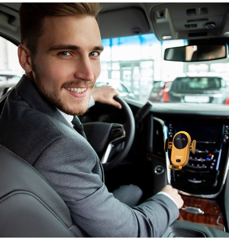 Smart Wireless Auto-Sensing Car Phone Holder Charger | Stornfield