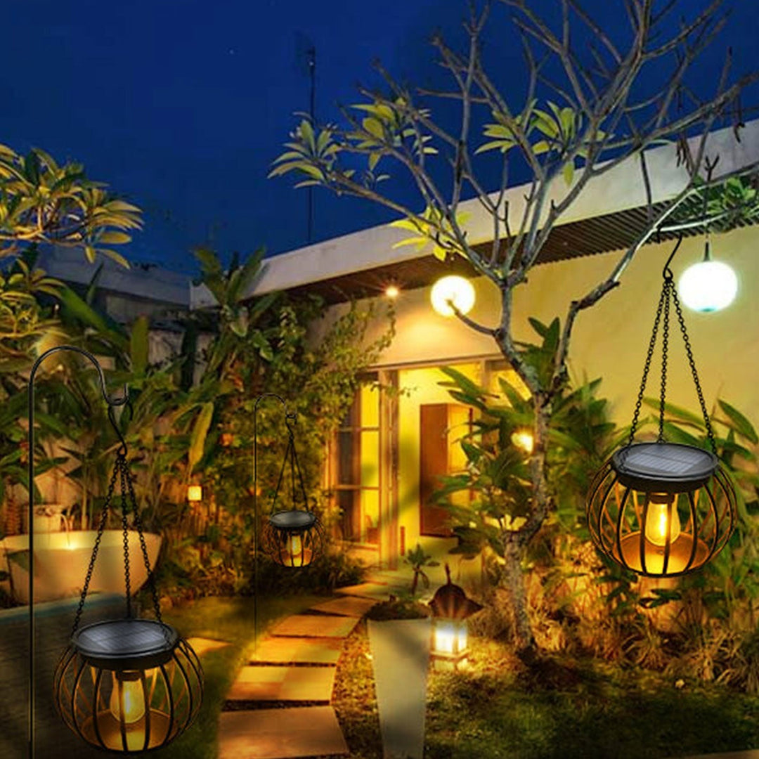 Solar Pumpkin Lantern Design LED Outdoor Hanging Decorative Light | Stornfield