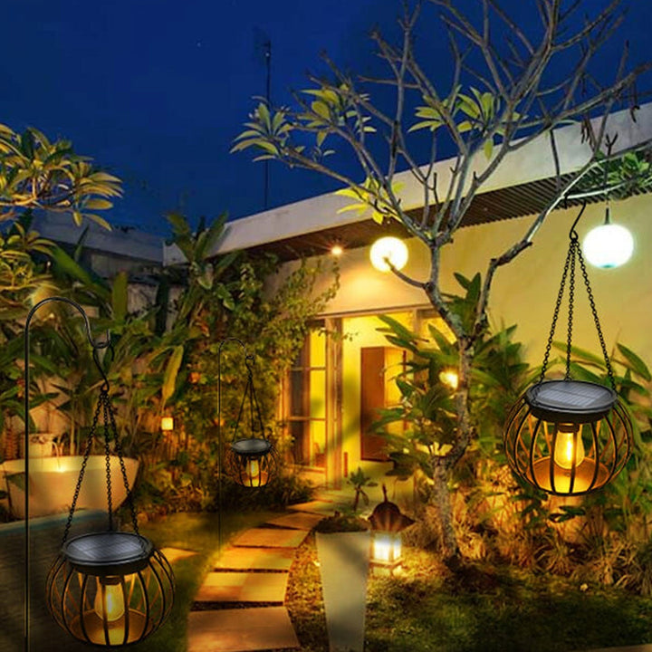 Solar Pumpkin Lantern Design LED Outdoor Hanging Decorative Light | Stornfield