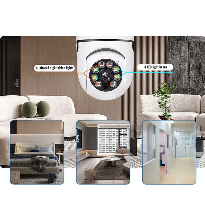Wireless WiFi Light Bulb Security Camera | Stornfield