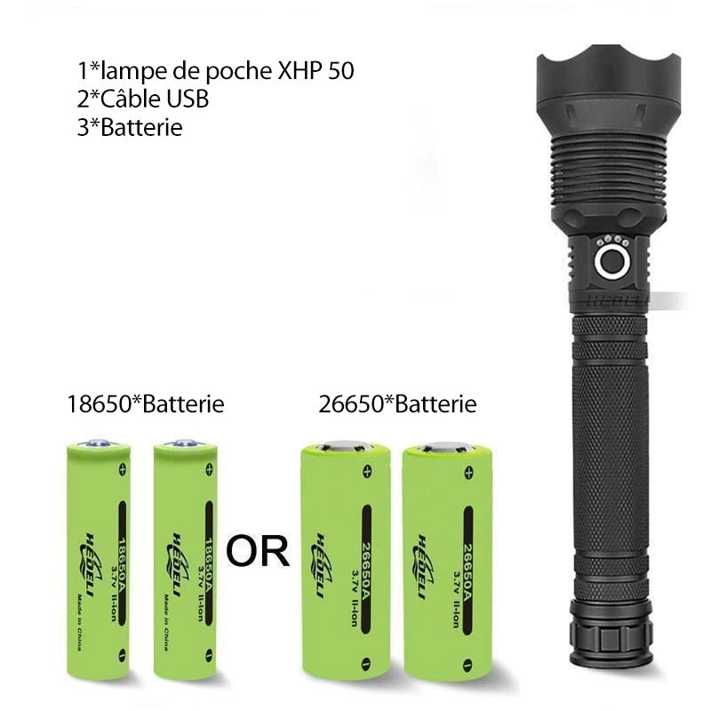 2023 New Year Limited Time Sale LED Tactical Rechargeable Laser Flashlight 90000 High Lumens-Buy 2 Free VIP Shipping | Stornfield