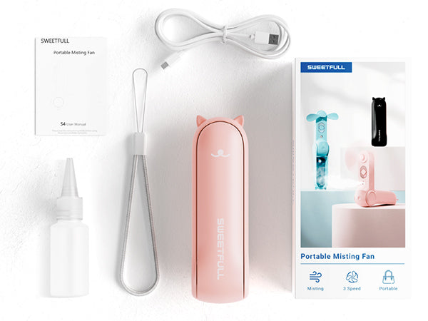 Misting Fan Portable, Handheld Personal Mister Fans | Stornfield