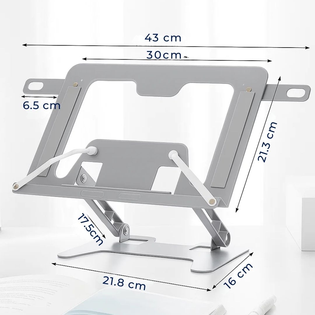 ReadEase | Adjustable Reading Stand – Ergonomic Neck Relief – Compact Foldable Design – For Comfort at Home, Office, and Stornfield Desk