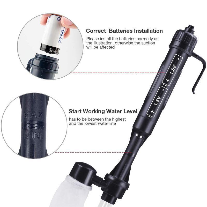 Automatic water exchanger of fish tank electric sand washer | Stornfield
