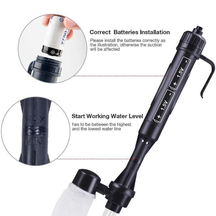 Automatic water exchanger of fish tank electric sand washer | Stornfield