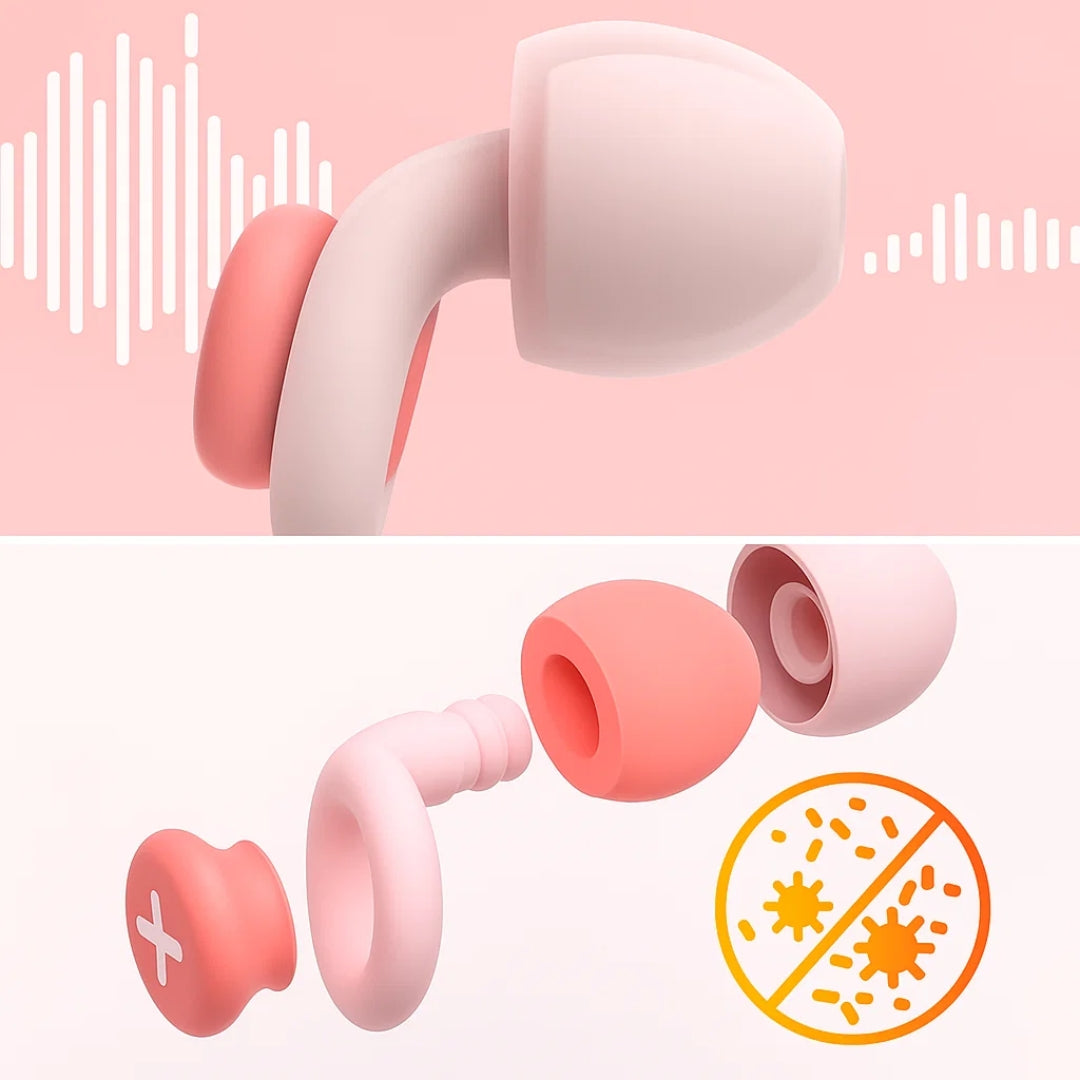 Block Snoring & City Noise – Soft Silicone Fit – Reusable & Hygienic – Ideal for Side Sleepers & Travel Stornfield