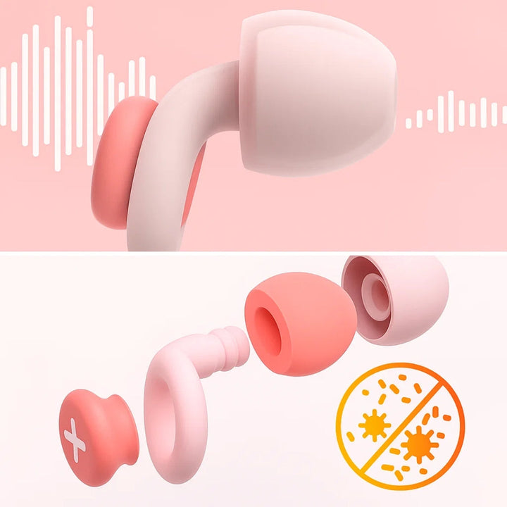 Block Snoring & City Noise – Soft Silicone Fit – Reusable & Hygienic – Ideal for Side Sleepers & Travel Stornfield