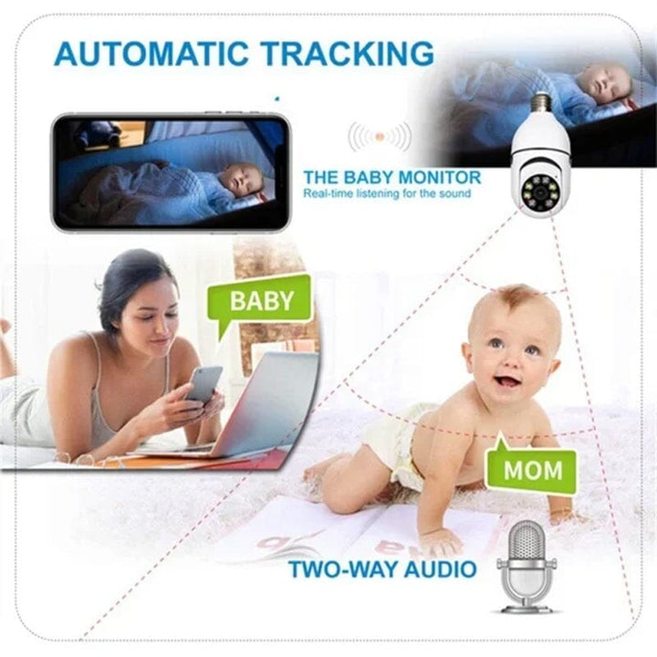 Wireless WiFi Light Bulb Security Camera | Stornfield