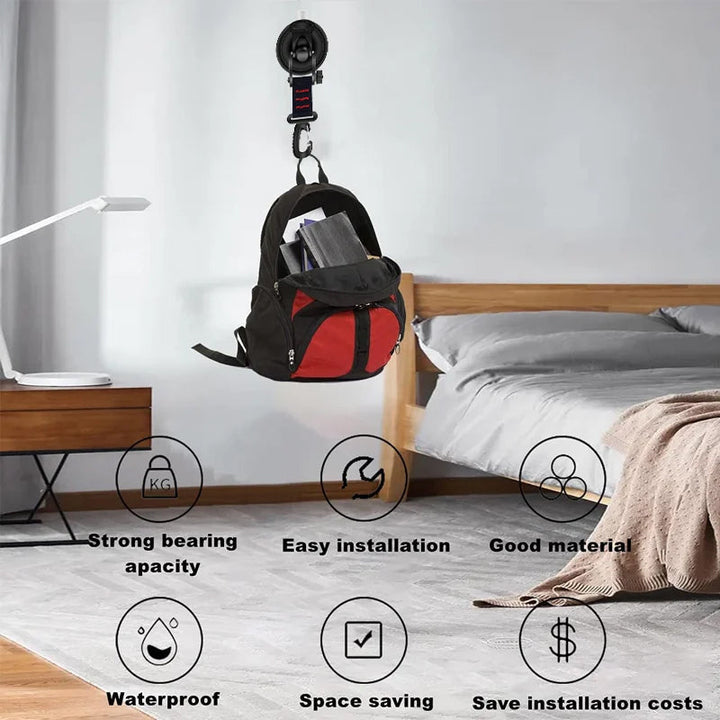 Heavy-duty vacuum suction cup with hook | Stornfield