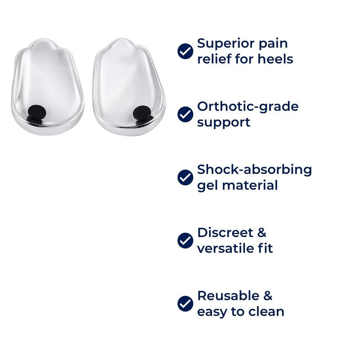HeelGuard | Silicone Gel Heel Pads – Heel Pain Relief – Cushioning Pad – Orthopedic Support for Everyday Comfort Stornfield