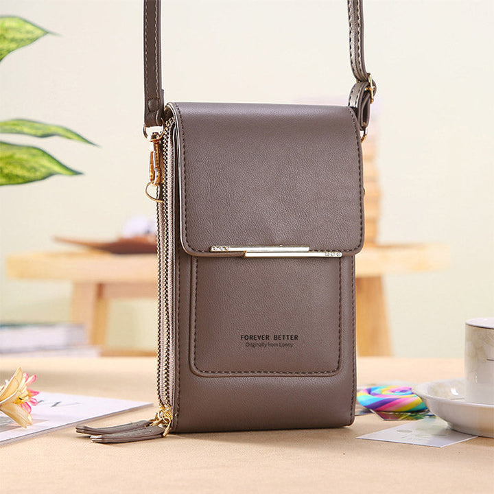 Anti-Theft Leather Bag with Touchscreen | Stornfield