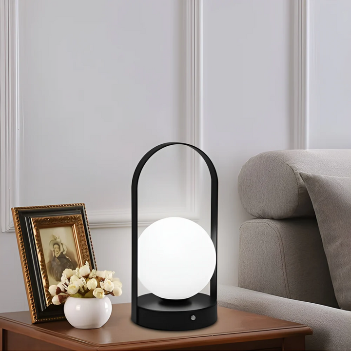 AuraLicht Wireless Table Lamp – Rechargeable & Stainless Steel Design Lamp | Stornfield