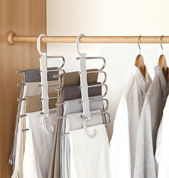 Space-saving multi-pants hanger clothes hanger | Stornfield
