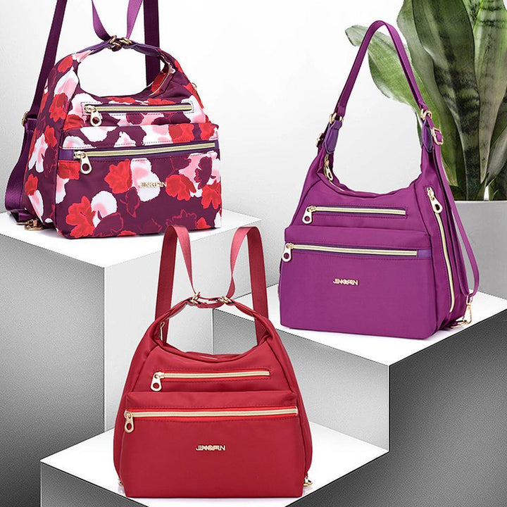 Bag with double zippers, backpack, handbag and crossbody bag | Stornfield